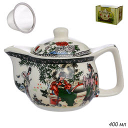 Чайник заварочный 400 мл с металлическим ситом / KJ-492 /уп 60/ - Галеонтрейд фото 2