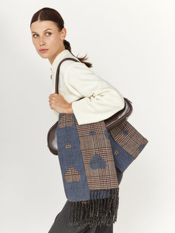 в составе ШЕРСТЬ и КАШЕМИР Большой, мягкий, теплый однотонный двусторонний палантин. - Tantino фото 7