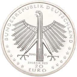 Монета 20 евро 2016 года Германия 125 лет со дня рождения Отто Дикса