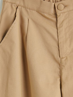 Mom Fit K?z ?ocuk Pileli Pantolon