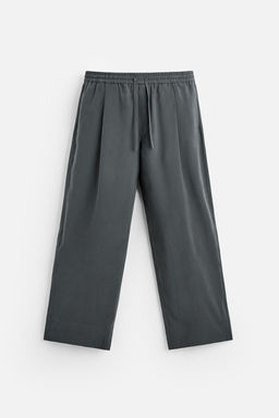 RELAXED FIT FLOWING TROUSERS - Zara фото 6