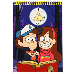 Блокнот А5, на гребне, 40 листов, Гравити Фолз - Disney фото 5