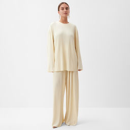 Костюм женский (блуза, брюки) MIST Classic collection, размер 48-50, бежевый