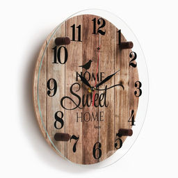 Часы настенные, интерьерные "Милый дом", d-30 см, бесшумные