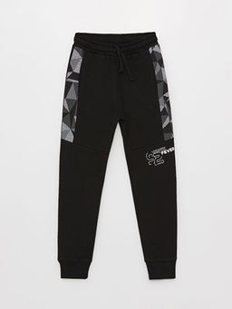 Beli Lastikli Bask?l? Erkek ?ocuk Jogger E?ofman Alt?