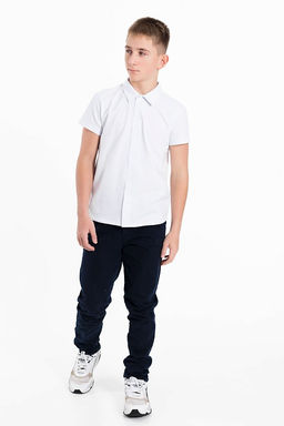 Рубашка для мальчика М224112б белый - Елена фото 6