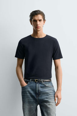 CAMISETA SLIM FIT B?SICA / Marino - Zara фото 2