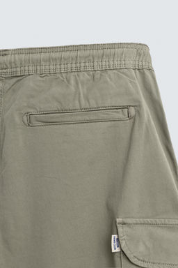 BERMUDA CARGO RELAXED FIT LAVADO / Khaki - Zara фото 10