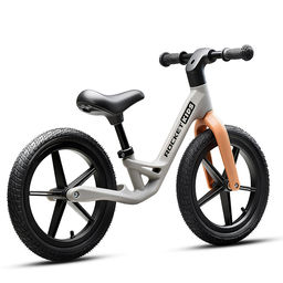 Беговел 14" Rocket, колеса надувные, рама нейлон, цвет серый