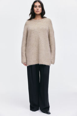 Jersey oversize en mezcla de mohair