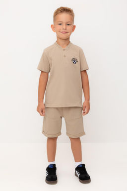 Crockid _ КР 400642/темно-бежевый к534 шорты для мал фото 4