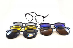 ОПРАВА SUN GLASSES POLARIZED 5507A C2 52-17-140 С НАСАДКАМИ+ЧЕХОЛ