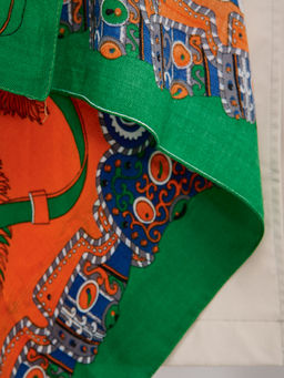 Большой, яркий платок из тонкой шерсти - Tantino фото 7