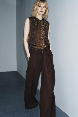 ZW COLLECTION PATCHWORK TOP - Zara фото 4