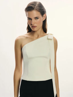 Топ асимметричный с бантом / Zarina