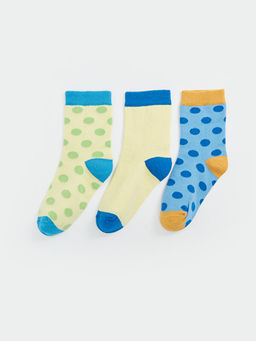 Puantiyeli K?z ?ocuk Soket ?orap 3l?