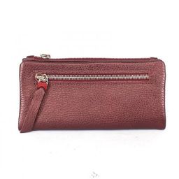 Портмоне женское Croco-ПР-800 натуральная кожа 3 отд, 14 карм, бордо металлик (232) 239937  фото 2