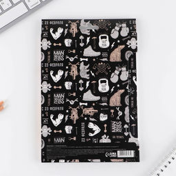 Подарочный набор, ежедневник А5, 80 листов и эко ручка 23 февраля - Artfox фото 5