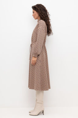 ЕВТ 5054/беж,ромбики платье жен