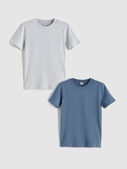 Bisiklet Yaka Erkek ?ocuk Ti??rt 2li