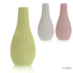Ваза 19 см / BK1711 /уп 48/микс 3 цвета - Галеонтрейд фото 2