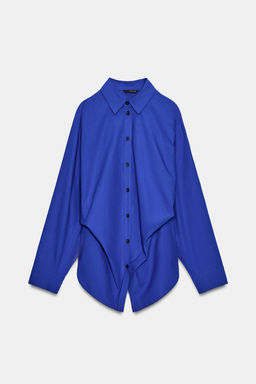 POPLIN SHIRT WITH SIDE DARTS - Zara фото 10