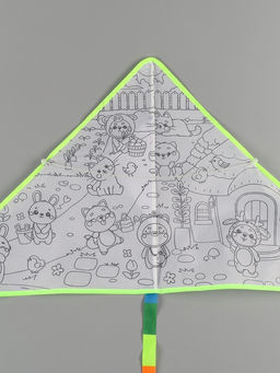 Воздушный змей - раскраска Зверятки, 80 см, 6 фломастеров - Funny toys фото 7