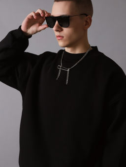 Свитшот оверсайз К501 Черный от фабрики Спортсоло