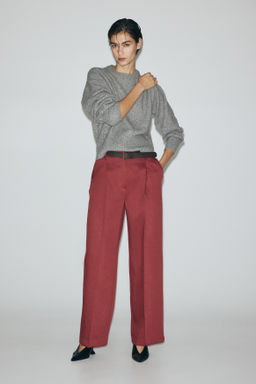 Pantal?n amplio con cintur?n - H&m фото 2