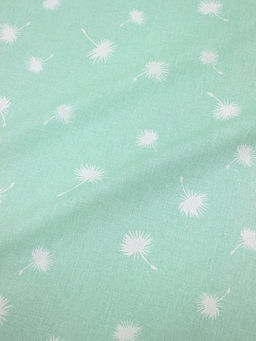 Поплин Одуванчики - зонтики, (комп), ш.1.5м, хлопок-100%, 110гр/м.кв