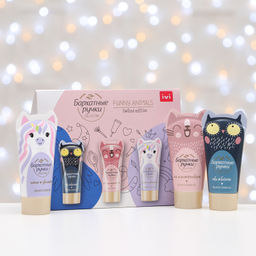 БАРХАТНЫЕ РУЧКИ набор FUNNY ANIMALS (увлажняющие кремы д/рук Основной уход 3шт по 45мл) 2024