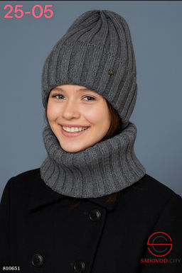 Набор 2в1 шапка внутри подкладка флис - Bruno фото 6