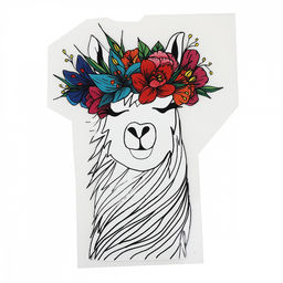 Термотрансфер арт.TBY.1221 Лама 10х15см, уп.2шт