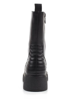 02-M45-73 BLACK Полусапоги зимние женские (натуральная кожа, натуральный мех)