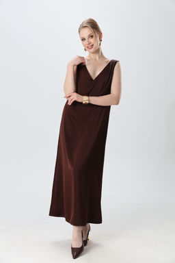 Платье NIKVA н1014-5 шоколад  фото 3