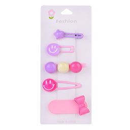 Набор заколок для волос "Смайлики" в пакете