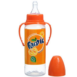 Бутылочка для кормления малыша M&B Fantic, классическое горло, с ручками, от 3 мес., 250 мл., цилиндр