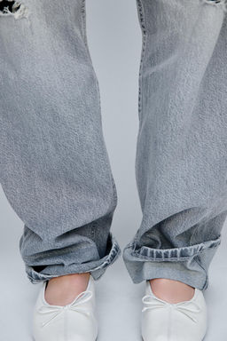 JEANS BARREL ROTOS / Gris - Zara фото 5