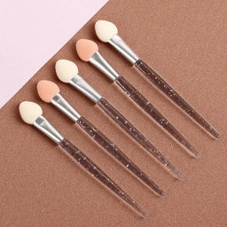 Набор аппликаторов для теней, 5 шт., 7.5 см, цвет прозрачный