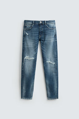 RIPPED SKINNY FIT JEANS - Zara фото 7