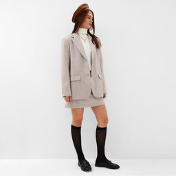 Пиджак женский MIST, размер 46-48 (L-XL), бежевый