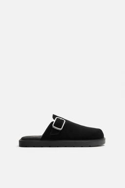 LEATHER BUCKLE CLOGS - Zara фото 2