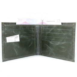 Портмоне мужское Croco-ПР-900 натуральная кожа 1 отд, 10 карм, зеленый тем пулл-ап (205) 207290  фото 3