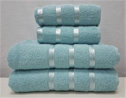 Комплект полотенец (подарочная сумка) Gulcan SWAN 4 шт. (50x90 2 шт; 70х140 2 шт)СЕРО-ГОЛУБОЙ