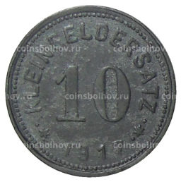 10 пфеннигов 1917 года Германия Нотгельд  Айслебен