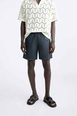 BURUSUK EFEKTLI UZUN DENIZ SORTU - Zara фото 17