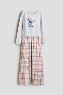 Pijama estampado de algod?n