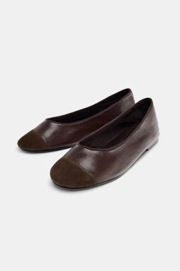LEATHER BALLERINAS - Zara фото 20