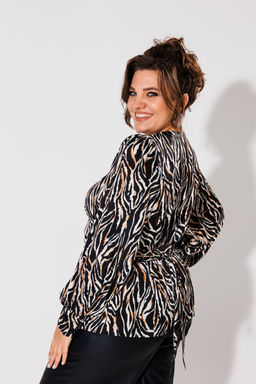 Блуза ANELLI 1735 африканская зебра  фото 10