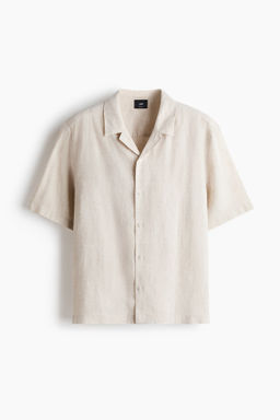 Camisa resort de lino Relaxed Fit - H&m фото 4
